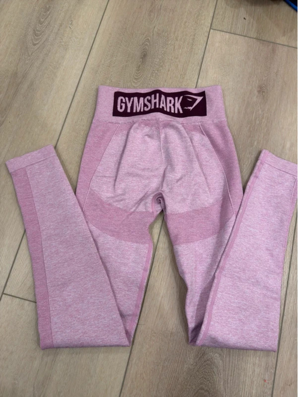 Gymshark Women’s XS Pink Seamless High Waisted Workout Leggings Logo Waistband
